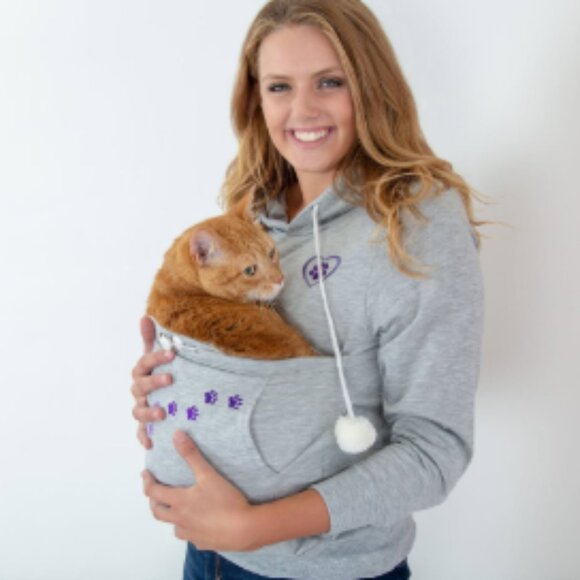 NWOT Kitten Hooded Sweatshirt with Pocket for Cat/Dog - Picture 1 of 12